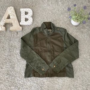 Lucky Brand Women's Light Utility/Military Style Jacket ( Large)